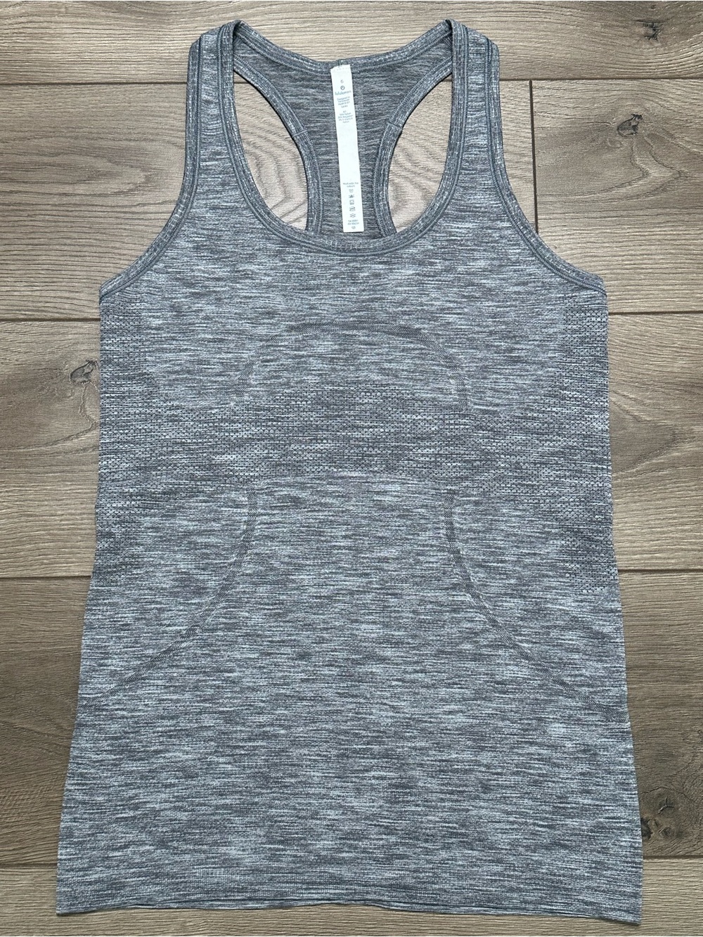 Lululemon Swiftly Tech Seamless Tank Top Gray Size 6